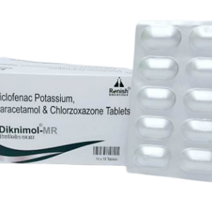 Diclofenac Potassium 50 Mg + Pcm 325 Mg +Chlorzoxazone 250 Mg (Alu-Alu)