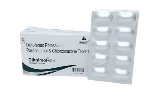 Diclofenac Potassium 50 Mg + Pcm 325 Mg +Chlorzoxazone 250 Mg (Alu-Alu)