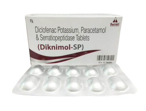 Diclofenac Potassium 50Mg + Pcm 325 Mg +Serratiopeptidase 10 Mg (Alu Alu)