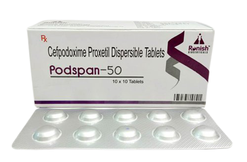 Cefpodoxime Proxetil 50 Mg Dispersible Table (Aa)