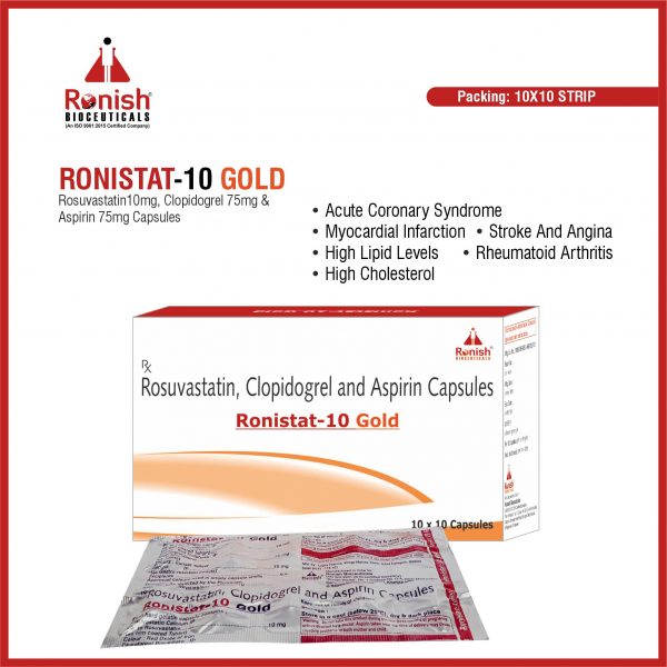 RONISTAT-10 GOLD 10X10 CAP STRIP
