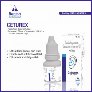 CETUREX 10ML EAR DROPS