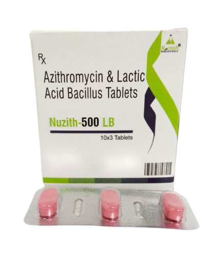 AZITHROMYCIN 500 MG + LB 60 MS