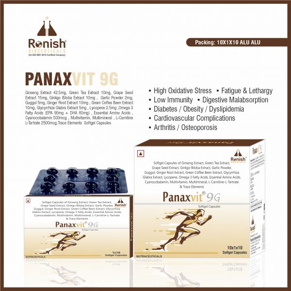 PANAXVIT 9G 10X1X10 SG CAP