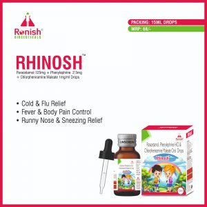 RHINOSH - PARACETAMOL 125MG + PHENYLEPHRINE 2.5MG + CHLORPHENIRAMINE MALEATE 1MGML DROPS