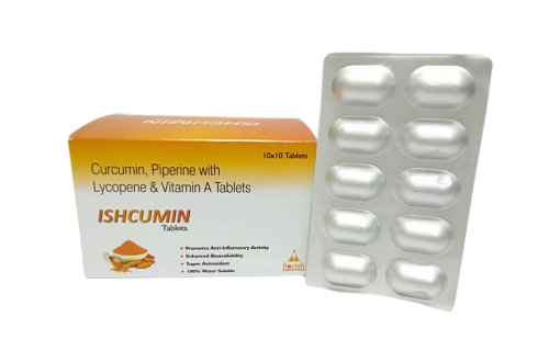 Curcumin, Piperine with Lycopene & Vitamin A Tablets