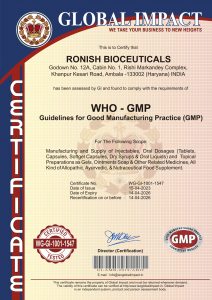 WHO-GMP-Ronish Bioceuticals
