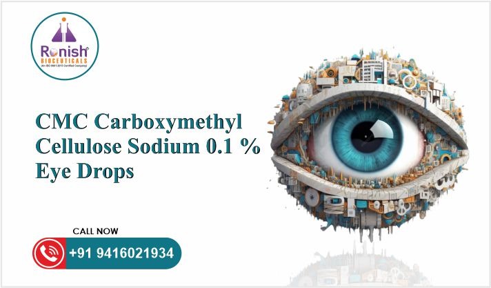 CMC Carboxymethyl Cellulose Sodium 0.1 % Eye Drops