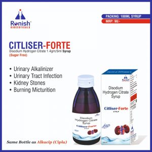 CITLISER FORTE - DISODIUM HYDROGEN CITRATE 1.4GM 5ML SYRUP