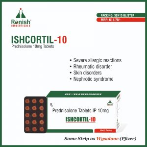 ISHCORTIL 10 - PREDNISOLONE 10MG TABLETS