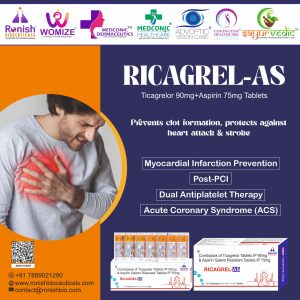 RICAGREL AS - TICAGRELOR and ASPIRIN TABLETS