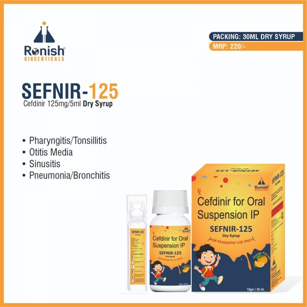 SEFNIR 125 - CEFDINIR 125MG DRY SYRUP