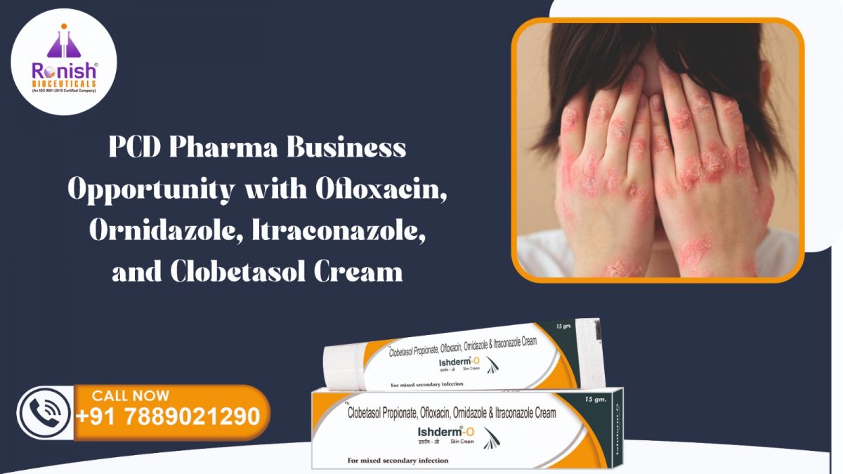 ISHDERM O - OFLOXACIN 0.75% + ORNIDAZOLE 2% + ITRACONAZOLE 1% + CLOBETASOL 0.05% CREAM