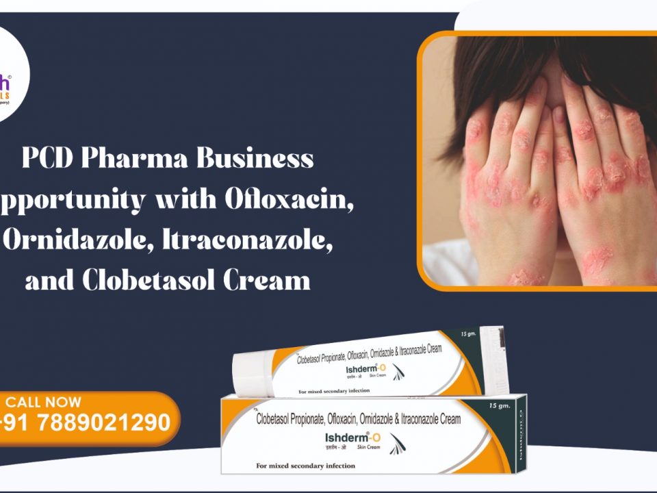 ISHDERM O - OFLOXACIN 0.75% + ORNIDAZOLE 2% + ITRACONAZOLE 1% + CLOBETASOL 0.05% CREAM