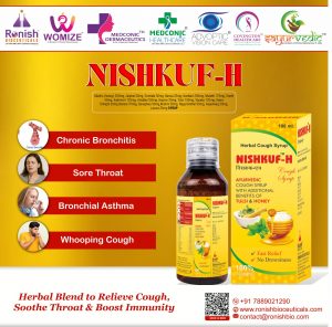 NISHKUF H - AYURVEDIC COUGH SYRUP WITH TULSI & HONEY Syrup