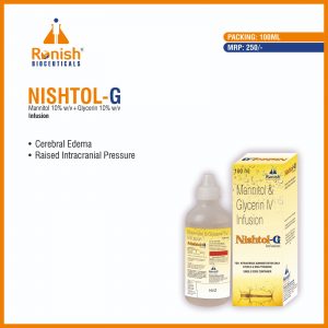 NISHTOL G - MANNITOL 10% WV + GLYCERIN 10% WV INFUSION