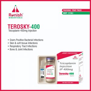 TEROSKY 400 - TEICOPLANIN 400MG INJECTION