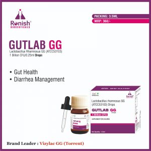 GUTLAB GG - LACTOBACILLUS RHAMNOSUS GG (ATCC53103) 1 BILLION CFU0.25ML DROPS