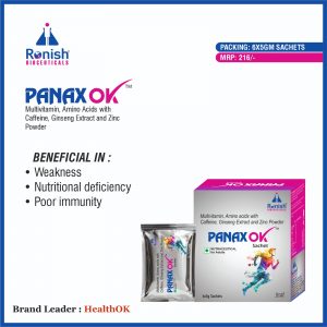 PANAX OK - MULTIVITAMIN, AMINO ACIDS with CAFFEINE, GINSENG EXTRACT, and ZINC POWDER