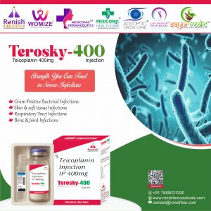 TEROSKY 400 - TEICOPLANIN 400MG INJ