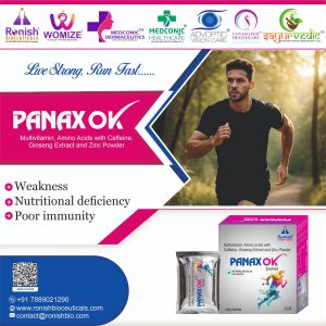 PANAX OK - MULTIVITAMIN AMINO ACIDS with CAFFEINE GINSENG EXTRACT and ZINC POWDER