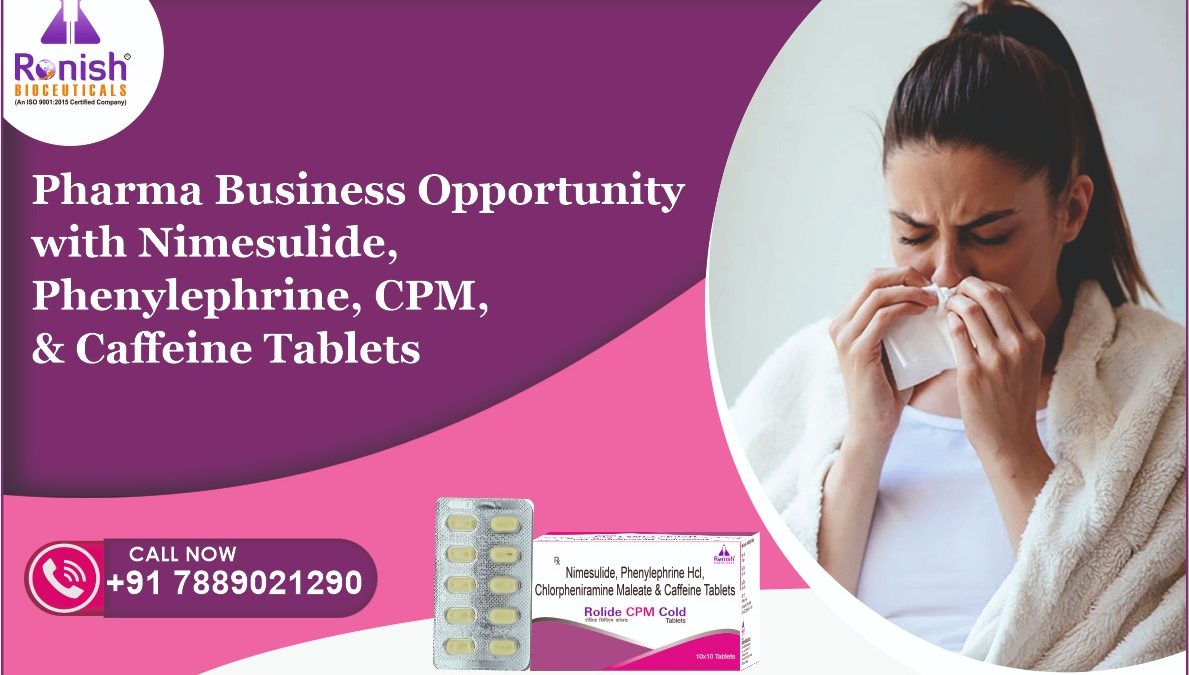 ROLIDE CPM COLD - Nimesulide 100MG + Phenylephrine Hcl 10MG + Chlorpheniramine Maleate 5MG + Caffeine 25MG Tablets