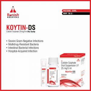 KOYTIN DS - COLISTIN SULPHATE 25MG5ML DRY SYRUP