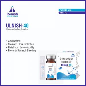 ULNISH 40 - OMEPRAZOLE 40MG INJECTION