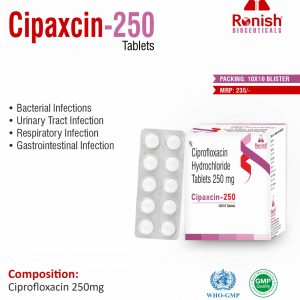 CIPAXCIN 250 TABLETS - CIPROFLOXACIN 250MG